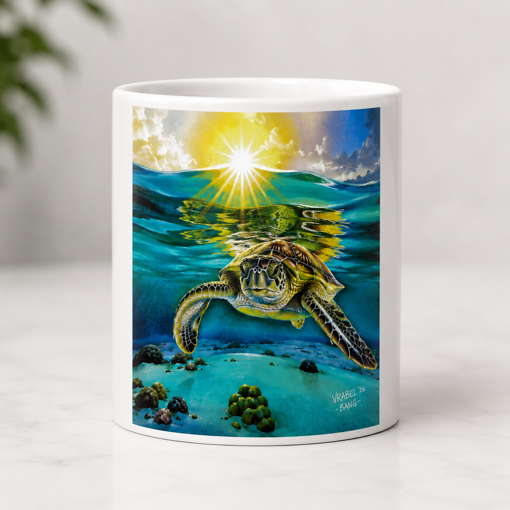 Below the Surface White Glossy Mug