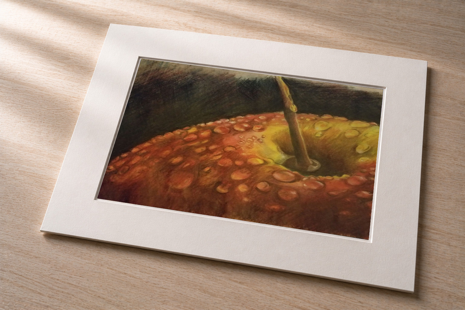 Apple Closeup – Matted Fine Art Photo Print