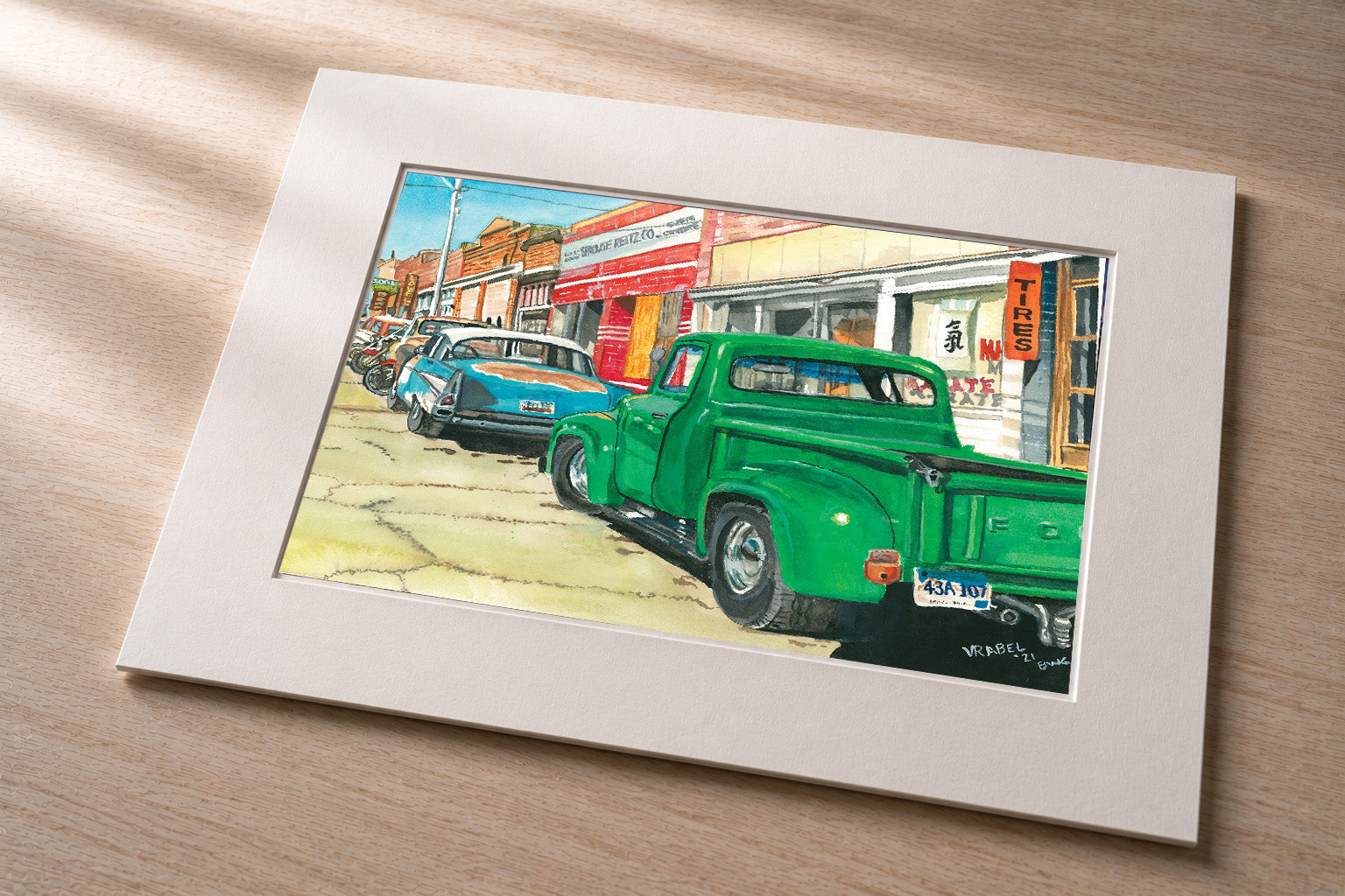 Standing On A Corner in Bisbee, Arizona – Matted Fine Art Photo Print