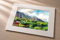 Byodo by the Mountain – Matted Fine Art Print