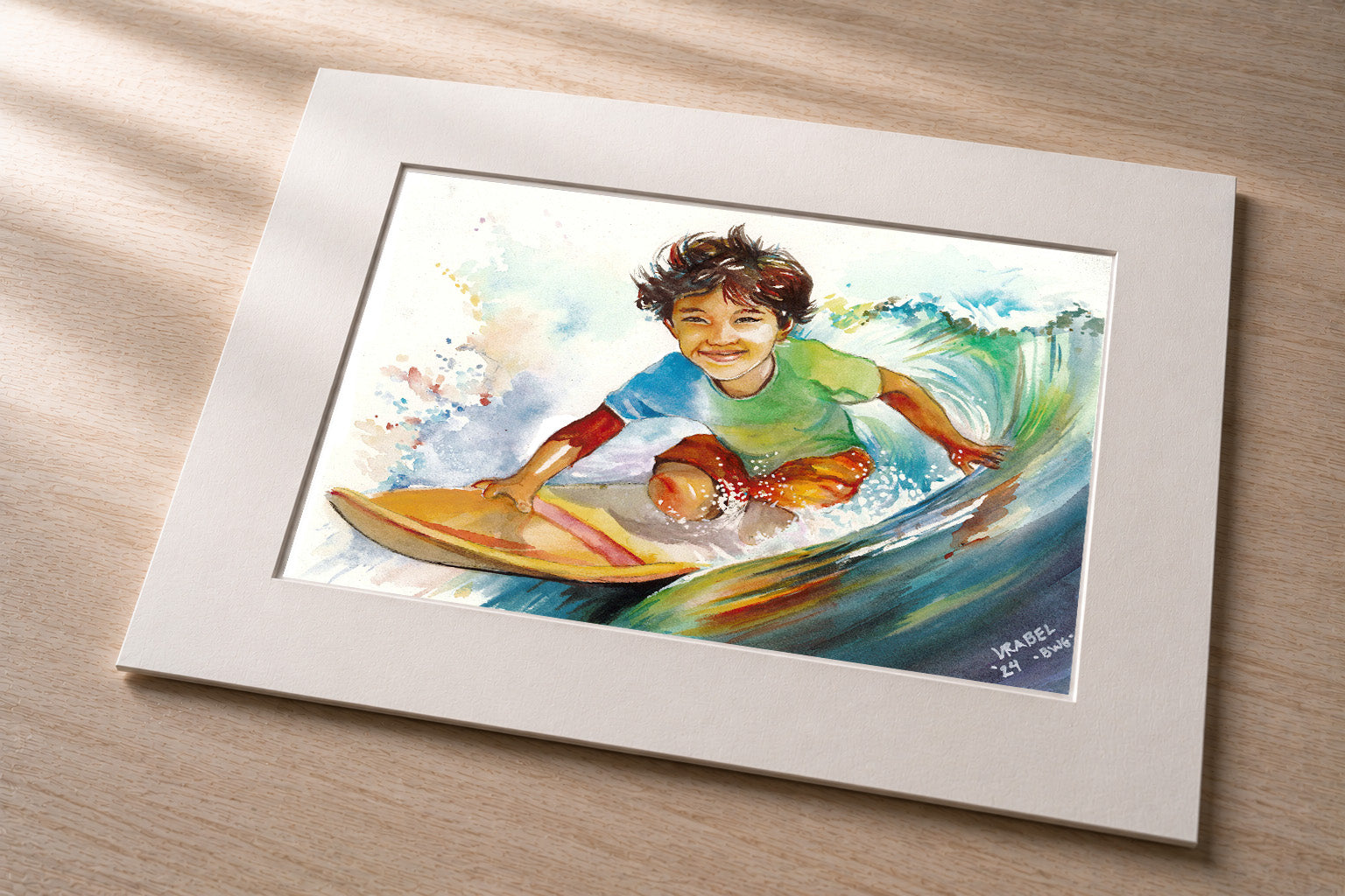 Sun, Spray & Smiles – Matted Fine Art Print