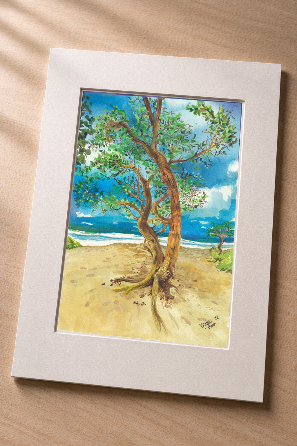 Beach Tree – Matted Fine Art Photo Print