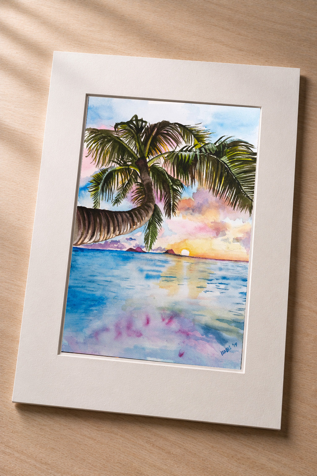 Fly Out Palm – Matted Fine Art Print