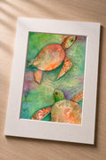 Happy Honu – Matted Fine Art Print