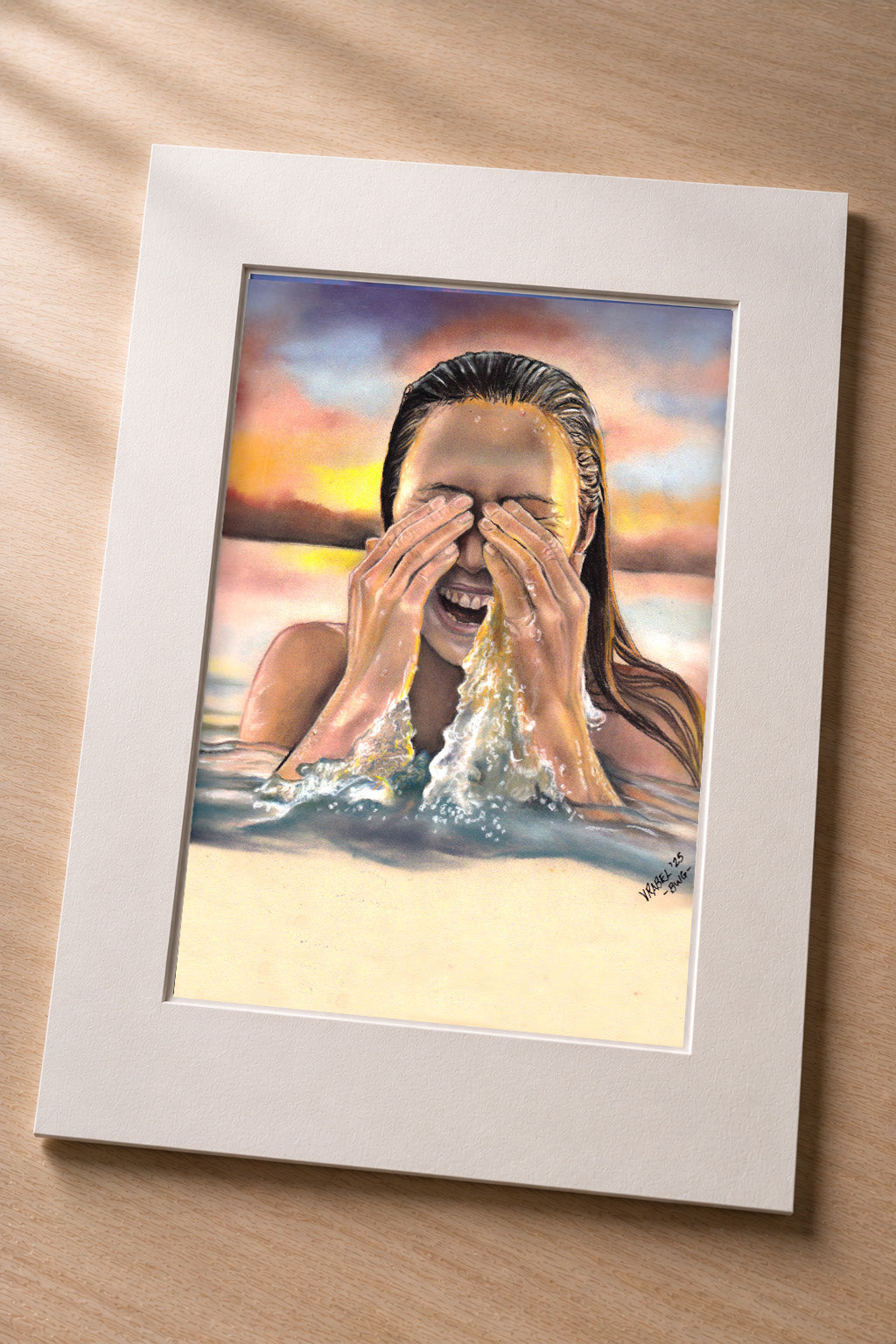 Kai Hauʻoli (Ocean Joy) – Matted Fine Art Print