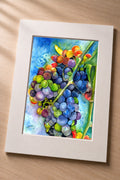 Rainbow Grapes – Matted Fine Art Print