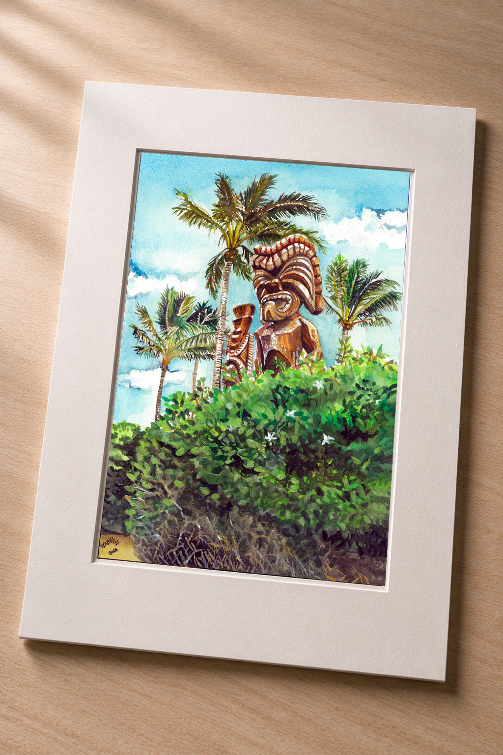 Tikis at Polynesian Cultural Center – Matted Fine Art Print