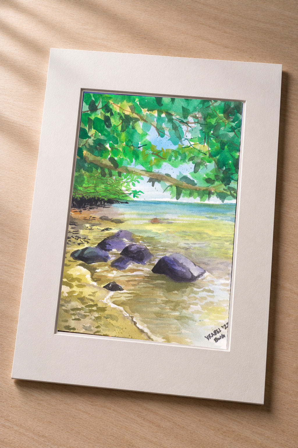 Trees Over Water – Matted Fine Art Print