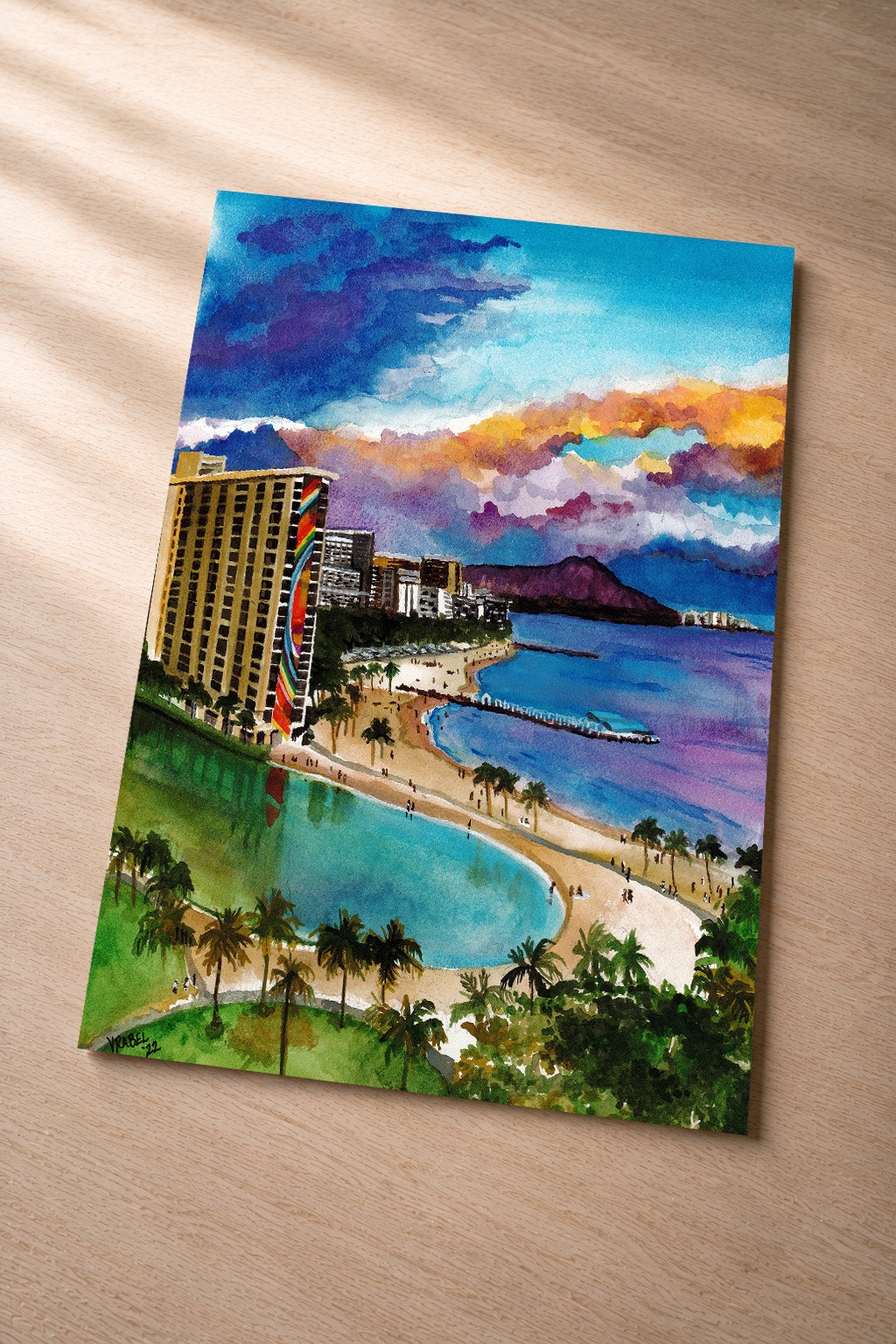 Waikiki Rainbow Hilton View – Fine Art Photo Print